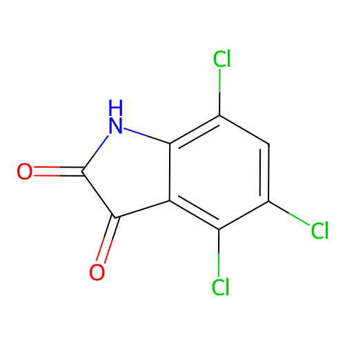 4,5,7-trichloro-1H-indole-2,3-dione structure