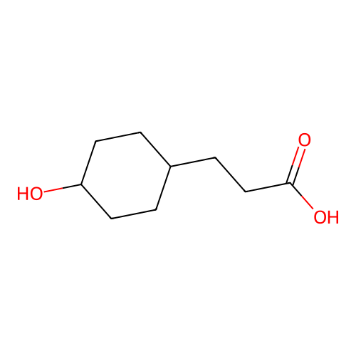 3-(4-羟基环己基)丙酸 structure