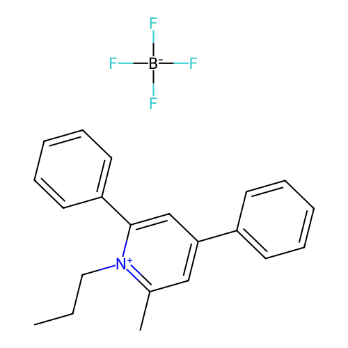 2-Methyl-4,6-diphenyl-1-propylpyridinium tetrafluoroborate structure
