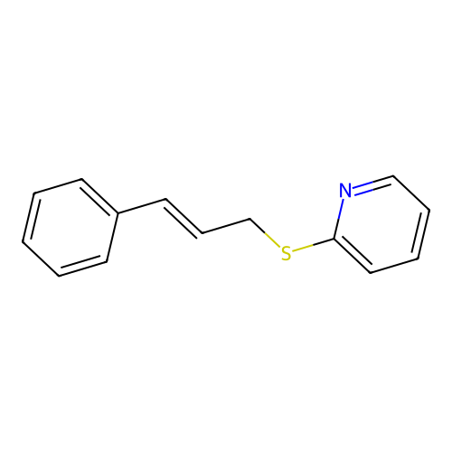 2-(3-Phenylprop-2-enylsulfanyl)pyridine structure