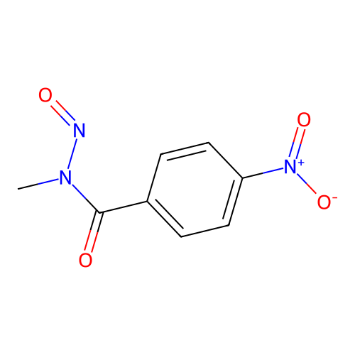 Benzamide, N-methyl-4-nitro-N-nitroso- structure