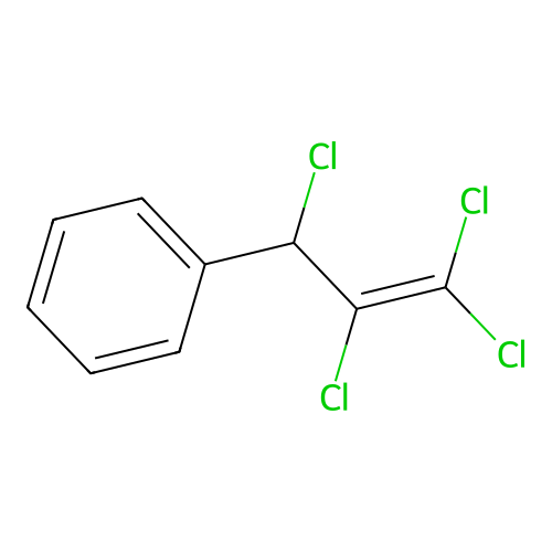 (1,2,3,3-Tetrachloro-2-propenyl)benzene structure
