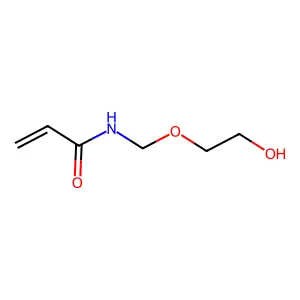 2-Propenamide, N-((2-hydroxyethoxy)methyl)- structure