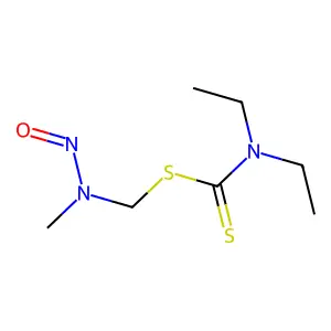[Methyl(nitroso)amino]methyl diethylcarbamodithioate structure