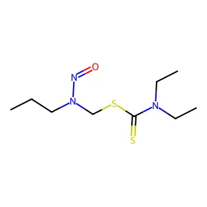 [Nitroso(propyl)amino]methyl diethylcarbamodithioate structure