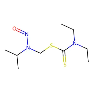 [Nitroso(propan-2-yl)amino]methyl diethylcarbamodithioate structure