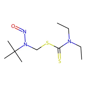 [Tert-butyl(nitroso)amino]methyl diethylcarbamodithioate structure