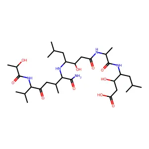 Lactoylpepstatin structure