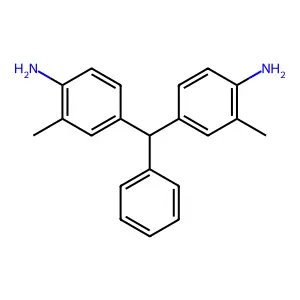 Benzenamine, 4,4'-(phenylmethylene)bis(2-methyl- structure