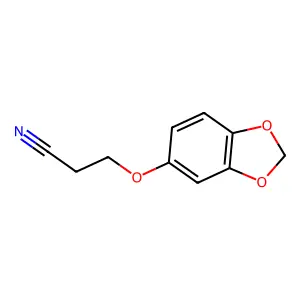 Propanenitrile, 3-(1,3-benzodioxol-5-yloxy)- structure
