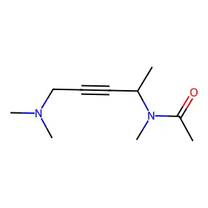 Acetamide, N-(4-(dimethylamino)-1-methyl-2-butynyl)-N-methyl-, (+-)- structure