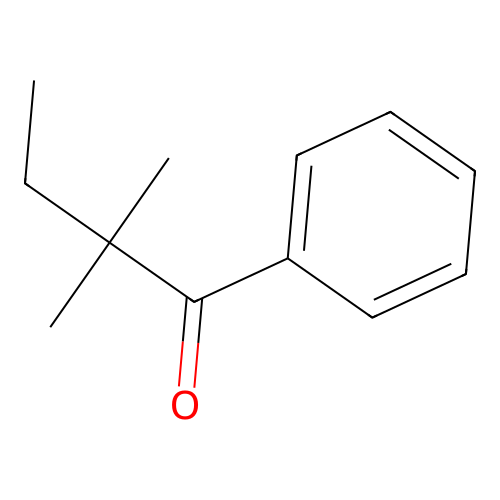 2,2-Dimethyl-1-phenylbutan-1-one structure