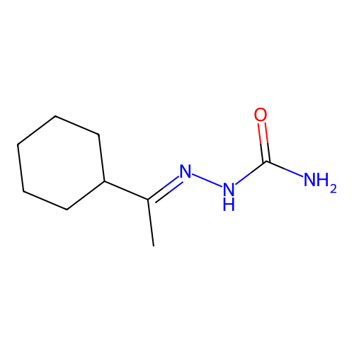 Hydrazinecarboxamide, 2-(1-cyclohexylethylidene)- structure