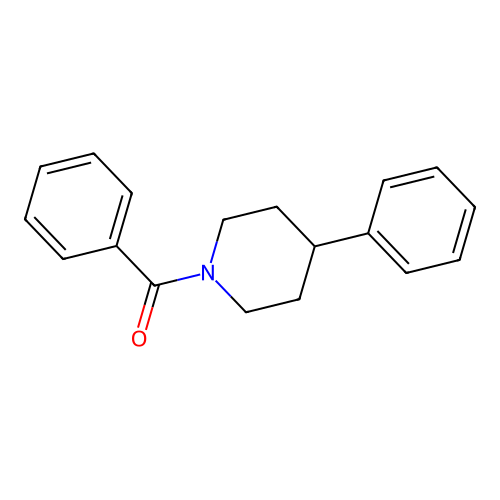 Phenyl-(4-phenylpiperidin-1-yl)methanone structure