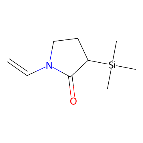2-Pyrrolidinone, 1-ethenyl-3-(trimethylsilyl)- structure