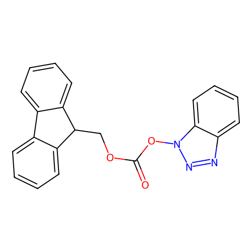 9-Fluorenylmethyl 1-benzotriazolyl carbonate structure