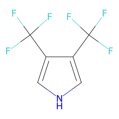 3,4-bis(trifluoromethyl)-1H-pyrrole structure