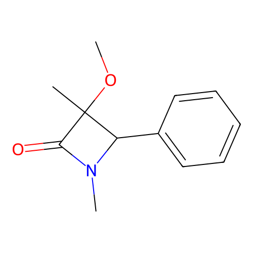 3-Methoxy-1,3-dimethyl-4-phenyl-2-azetidinone structure