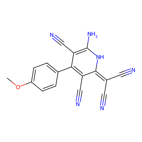 2-amino-6-(dicyanomethylidene)-4-(4-methoxyphenyl)-1H-pyridi structure