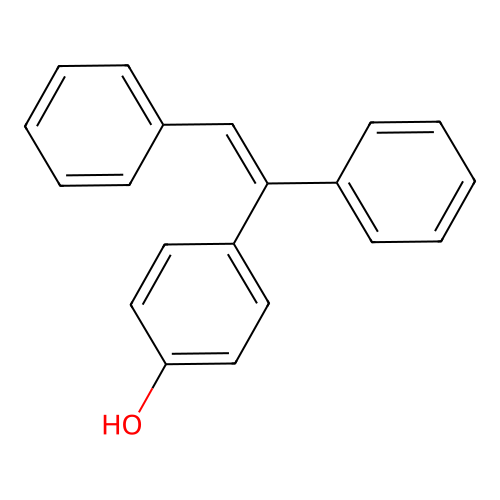 Phenol, 4-(1,2-diphenylethenyl)- structure