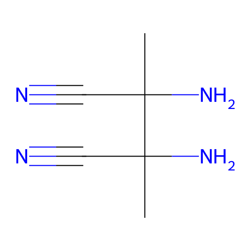 Butanedinitrile, 2,3-diamino-2,3-dimethyl- structure