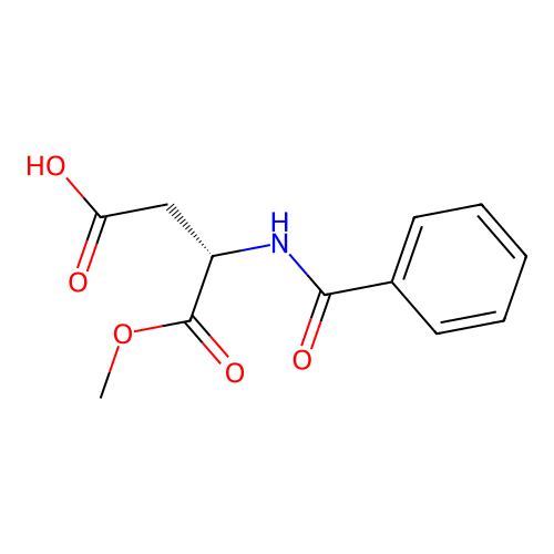 (S)-3-Benzamido-4-methoxy-4-oxobutanoic acid structure