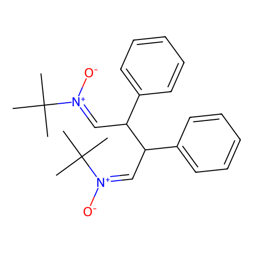 N,N'-ditert-butyl-2,3-diphenylbutane-1,4-diimine oxide structure