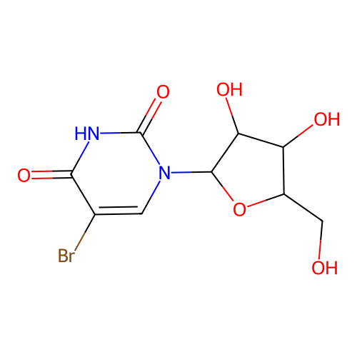 5-Bromouracil ribonucleoside structure