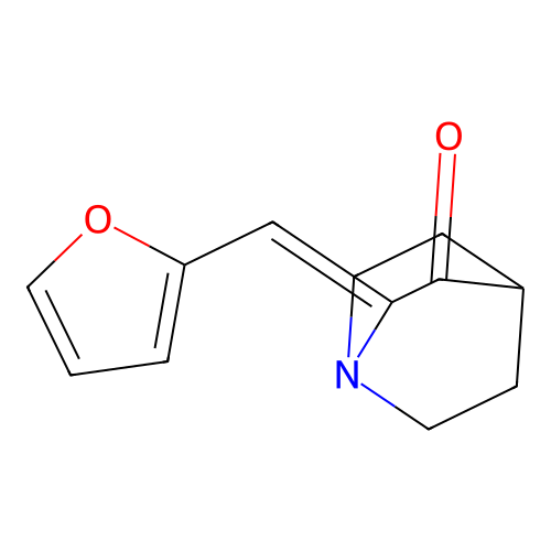 2-(Furan-2-ylmethylidene)-1-azabicyclo[2.2.2]octan-3-one structure