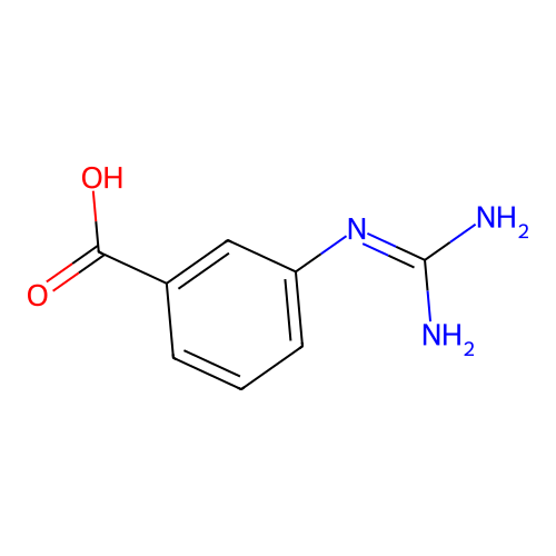 3-胍基苯甲酸 structure