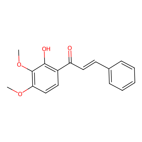 1-(2-Hydroxy-3,4-dimethoxyphenyl)-3-phenylprop-2-en-1-one structure