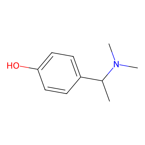 4-[1-(Dimethylamino)ethyl]phenol structure
