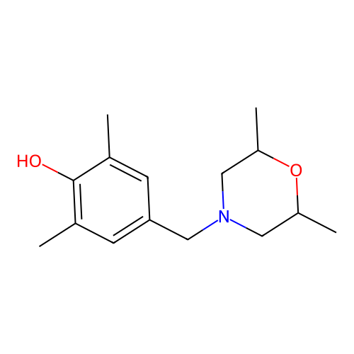 4-((2,6-Dimethylmorpholino)methyl)-2,6-dimethylphenol structure
