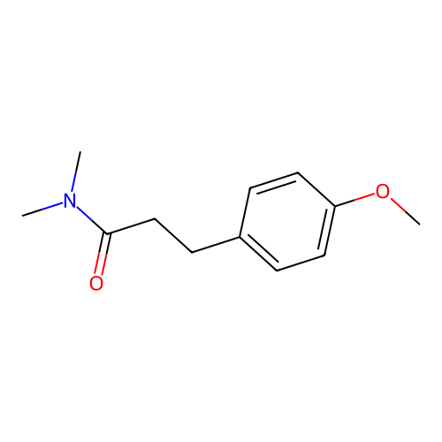 3-(4-methoxyphenyl)-N,N-dimethylpropanamide structure