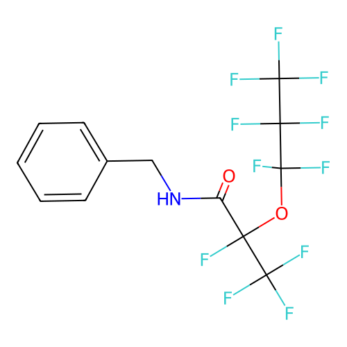 N-Benzyl-2,3,3,3-tetrafluoro-2-(heptafluoropropoxy)propanamide structure