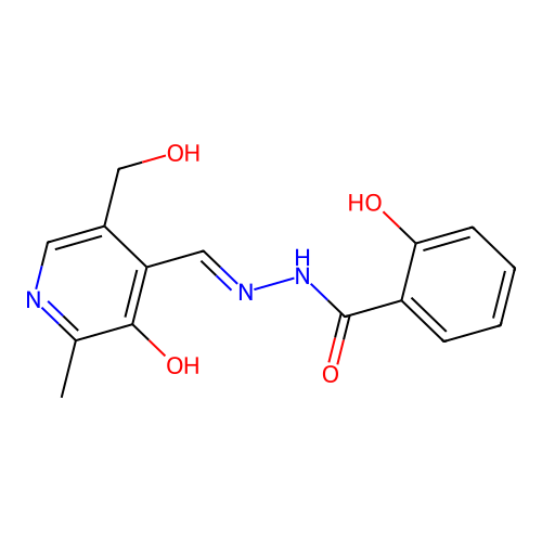 Pyridoxalsalicyloylhydrazone structure