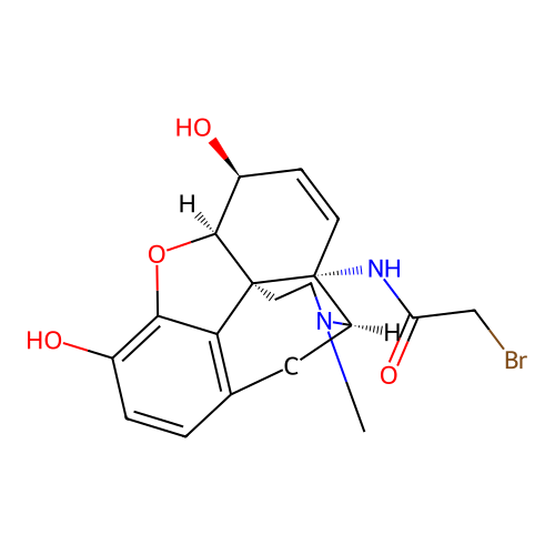 14 Beta-bromoacetamidomorphine structure