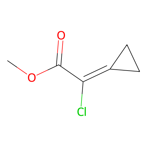 Methyl 2-chloro-2-cyclopropylideneacetate structure