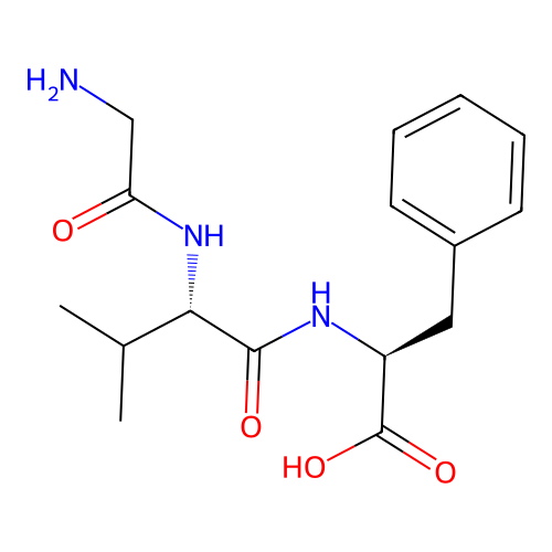H-Gly-val-phe-OH structure