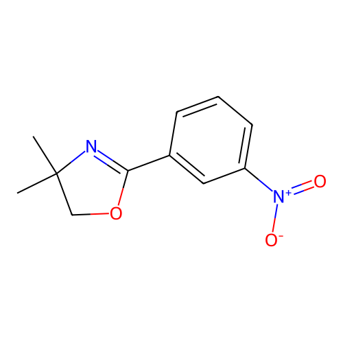 4,4-Dimethyl-2-(3-nitrophenyl)-4,5-dihydro-1,3-oxazole structure