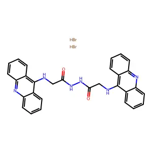 Glycine, N-9-acridinyl-, 2-((9-acridinylamino)acetyl)hydrazide, dihydrobromide structure
