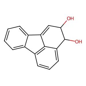 trans-2,3-Dihydroxy-2,3-dihydrofluoranthene structure