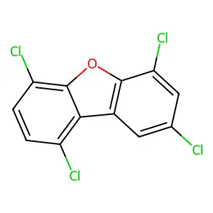 1,4,6,8-Tetrachlorodibenzofuran structure