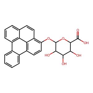 beta-D-Glucopyranosiduronic acid, benzo(e)pyren-3-yl structure