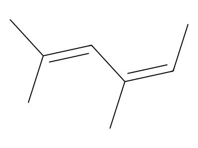 2,4-Dimethylhexa-2,4-diene structure