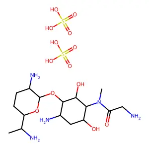 3-脱-O-甲基孢囊菌素A硫酸盐 structure