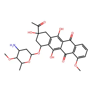 4'-O-Methyldaunorubicin structure