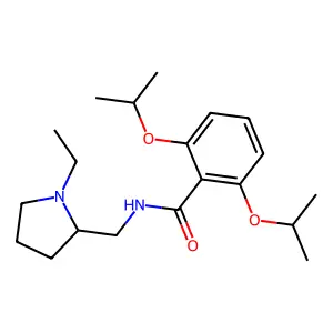 N-[(1-Ethyl-2-pyrrolidinyl)methyl]-2,6-bis(1-methylethoxy)benzamide structure