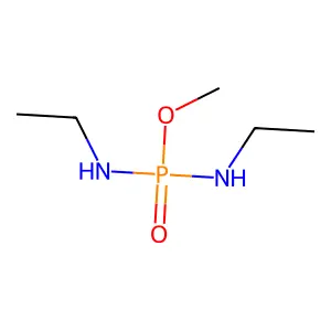 Phosphorodiamidic acid, N,N'-diethyl-, methyl ester structure