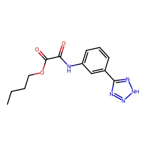 Butyl 2-oxo-2-((3-(2H-tetrazol-5-yl)phenyl)amino)acetate structure
